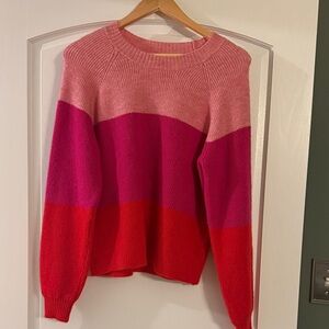 Evereve Pink and Red Women's Sweater